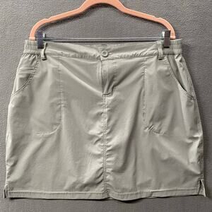 Willit Skort Womens XL Gray Ripstop Golf Comfortable Nylon Stretch Pockets